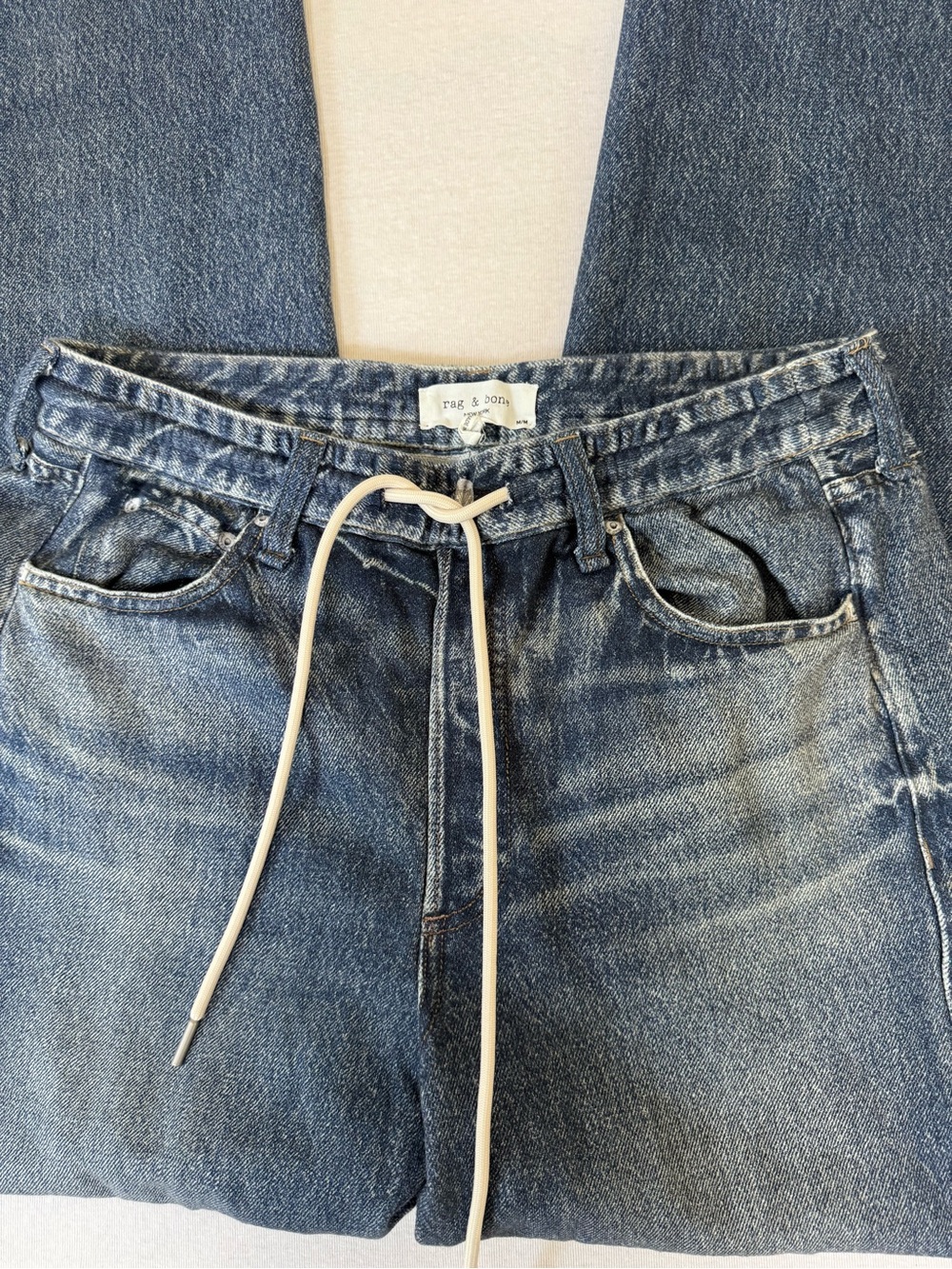 Rag & Bone Miramar Terry Drawcord Wide Leg Pants - Picture 4 of 8